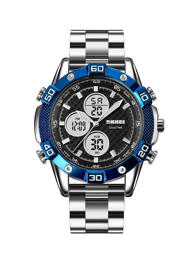 Men's Fashion Sports Quartz Dual Display Digital  Waterproof Watch 1838 - Image 1